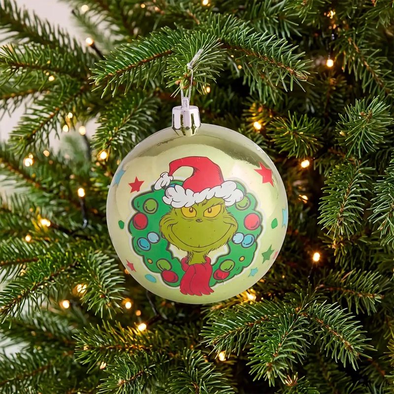 SET X6 ADORNOS NAVIDEÑO GRINCH 8 CM - 1