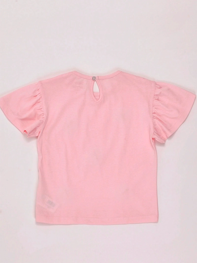 POLERA NIÑA BABY HARVEST MANGA CORTA ALGODÓN APLICACIONES - 4