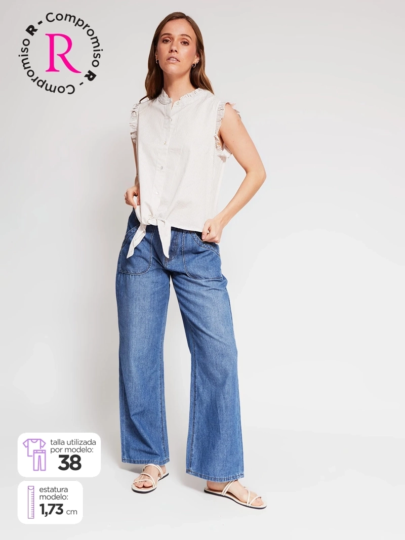 PANTALÓN MUJER REGATTA ALGODÓN DENIM LIVIANO