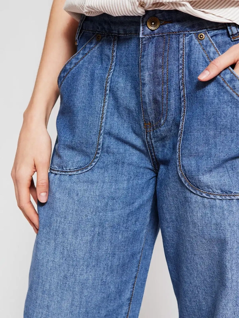 PANTALÓN MUJER REGATTA ALGODÓN DENIM LIVIANO - 4