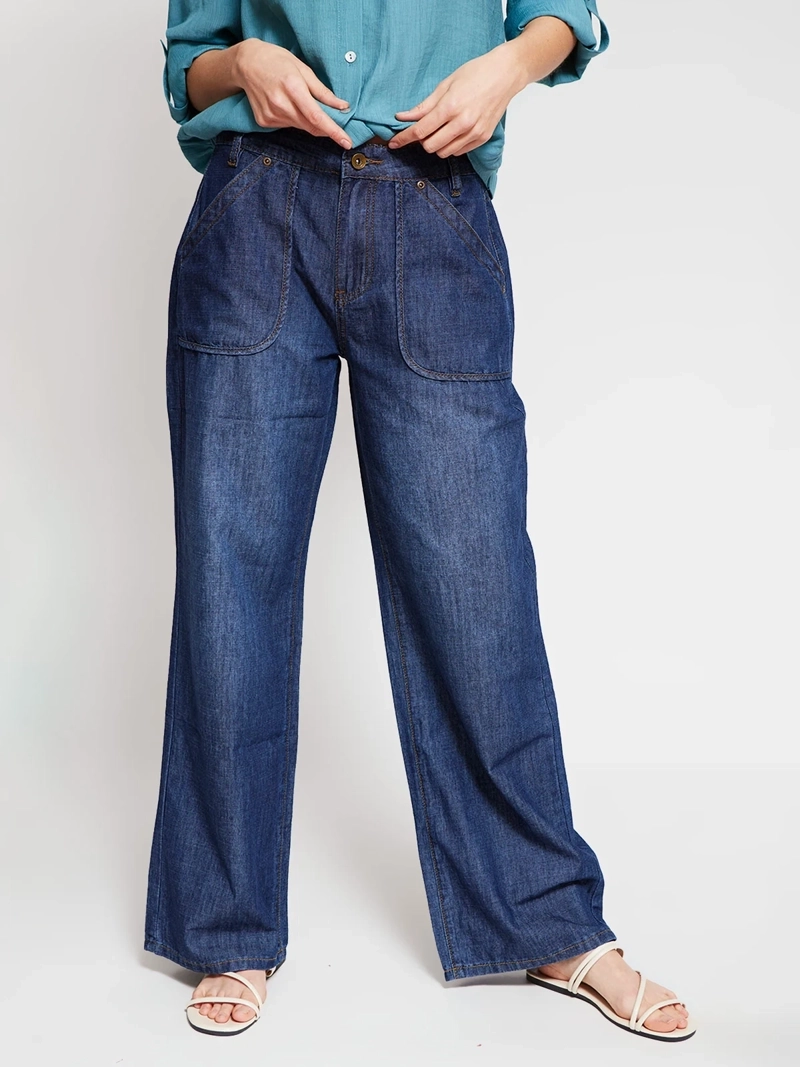 PANTALÓN MUJER REGATTA ALGODÓN DENIM LIVIANO - 2