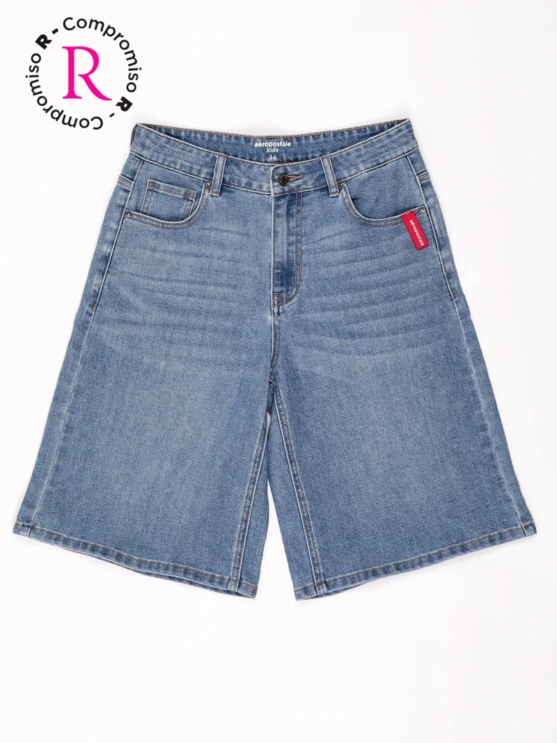 SHORT NIÑA AEROPOSTALE ALGODÓN DENIM - 1