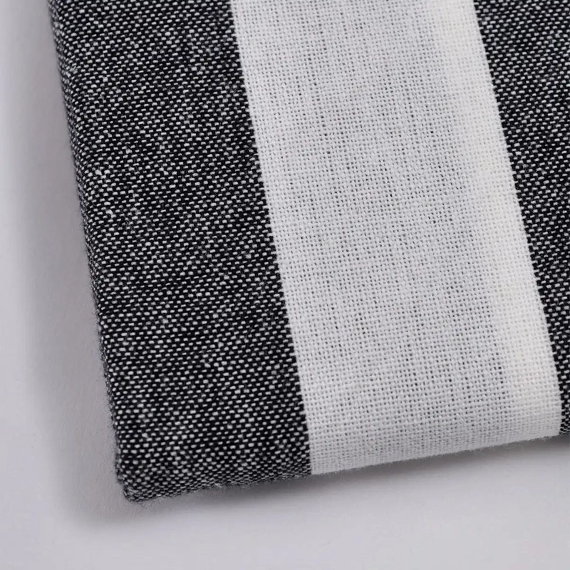 MANTEL RIPLEY HOME REDONDO LÍNEAS 180 CM BLACK AND WHITE - 3