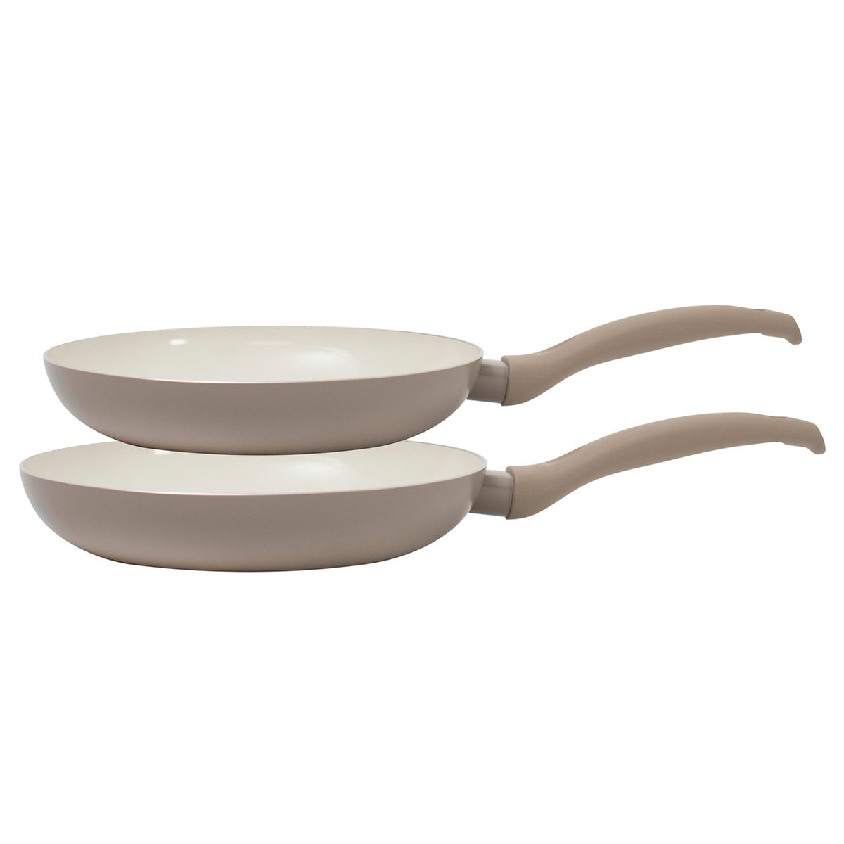 SET 2 SARTENES ILKO CERAMIC COLORS GRIS - 1