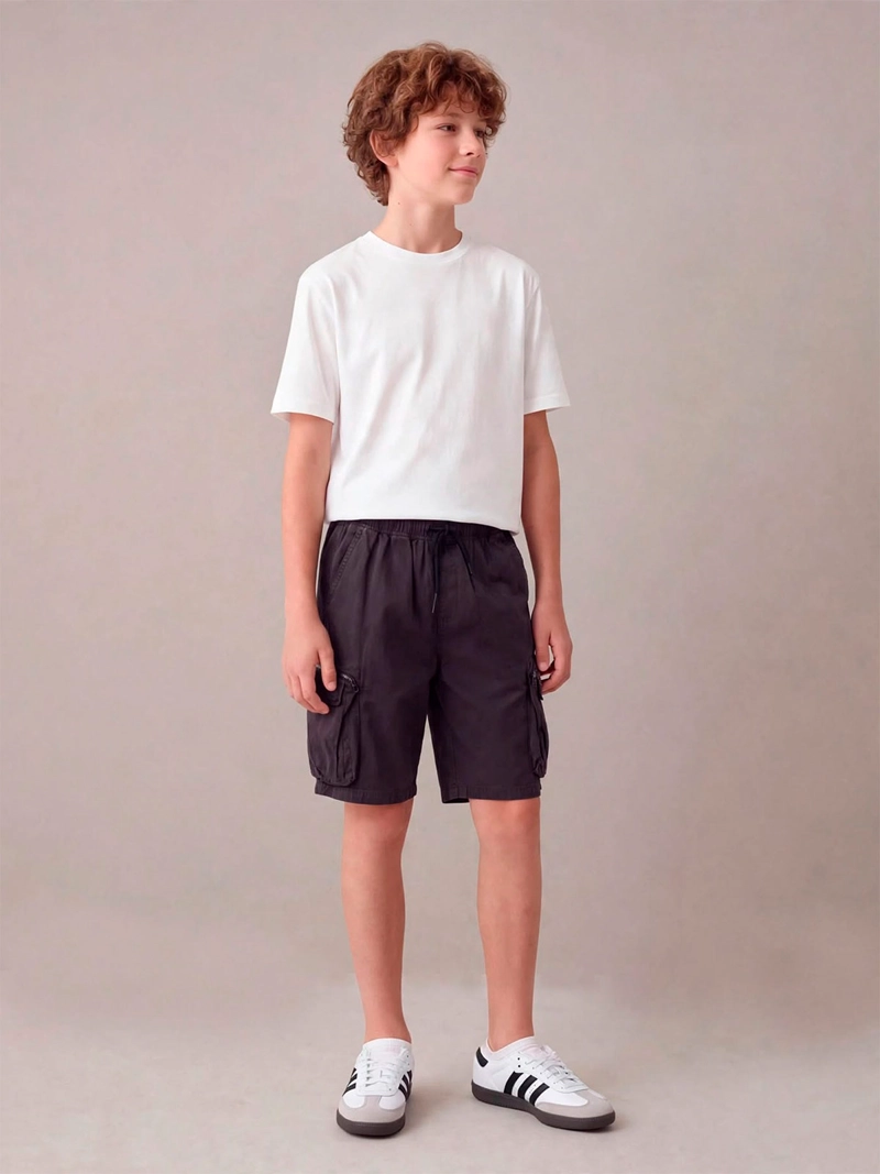 SHORT NIÑO CLOUDBREAK ALGODÓN CARGO
