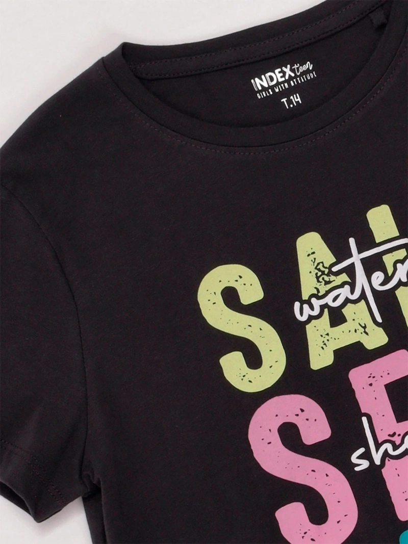 POLERA NIÑA INDEX TEEN ALGODÓN MANGA CORTA PRINT - 5