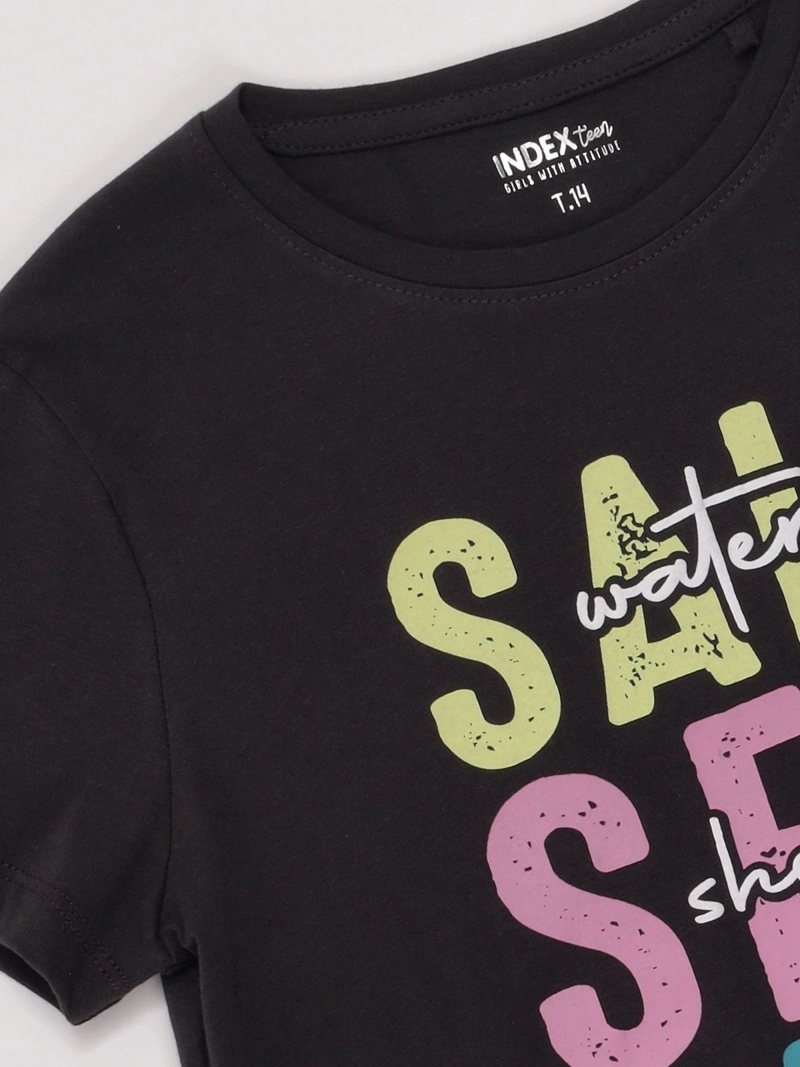 POLERA NIÑA INDEX TEEN ALGODÓN MANGA CORTA PRINT - 3