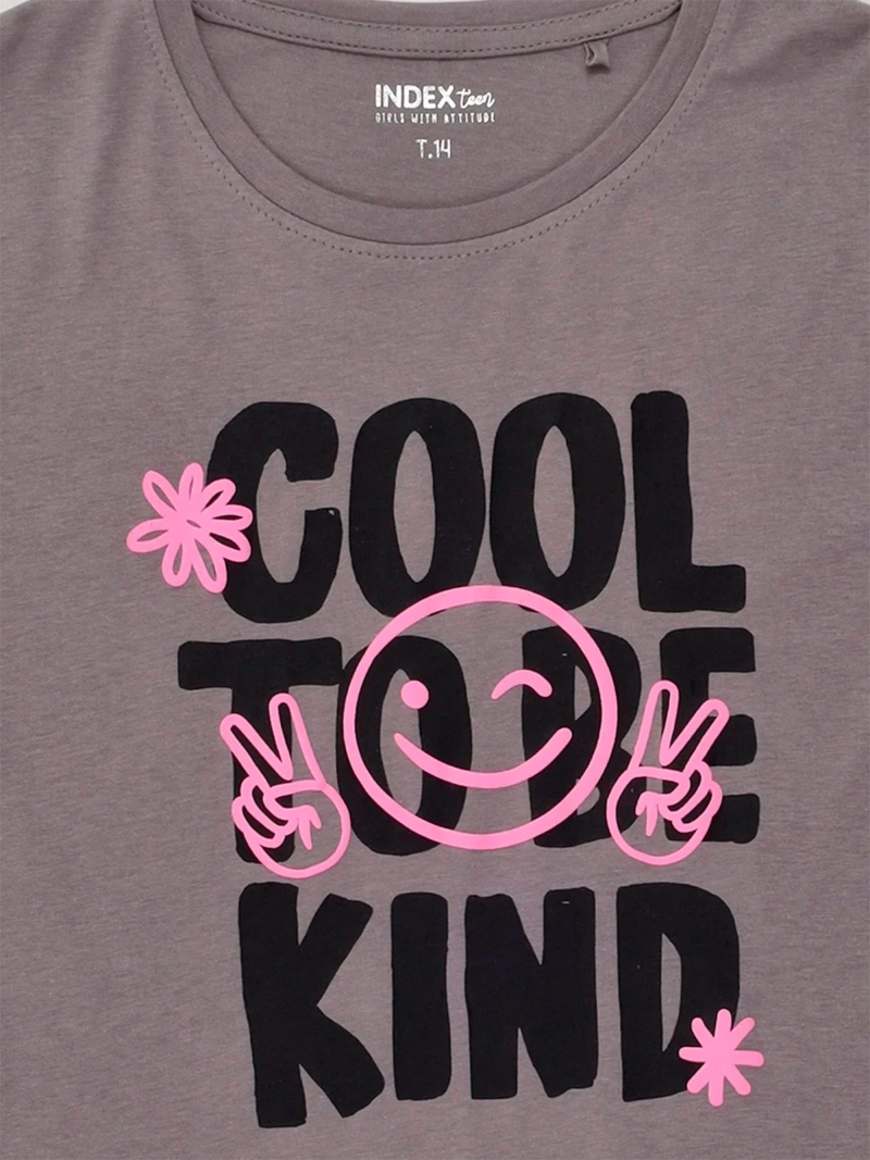 POLERA NIÑA INDEX TEEN ALGODÓN MANGA CORTA PRINT - 5