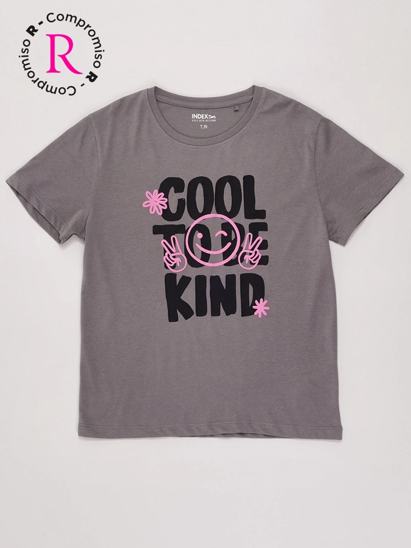POLERA NIÑA INDEX TEEN ALGODÓN MANGA CORTA PRINT
