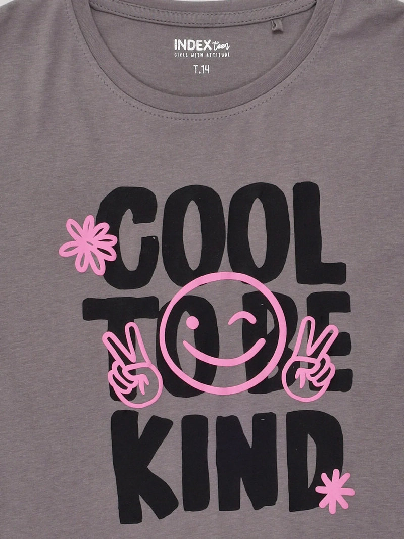 POLERA NIÑA INDEX TEEN ALGODÓN MANGA CORTA PRINT - 3