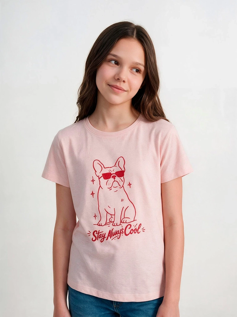 POLERA NIÑA INDEX TEEN ALGODÓN MANGA CORTA PRINT - 1