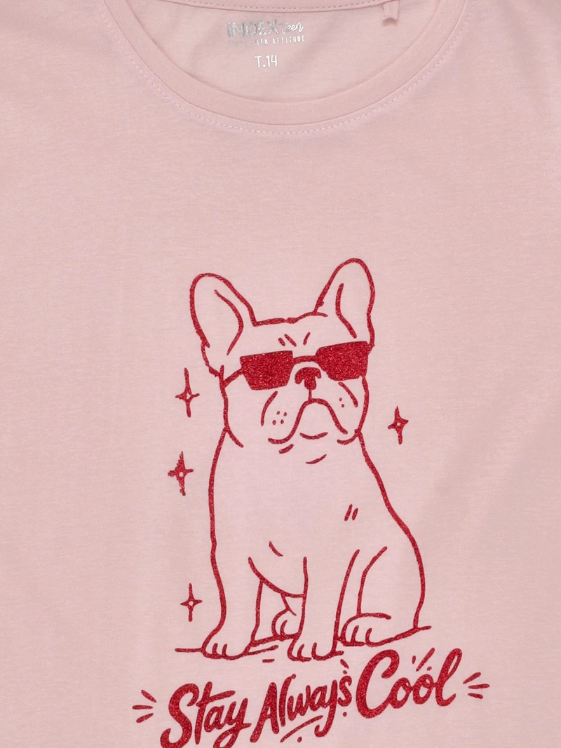 POLERA NIÑA INDEX TEEN ALGODÓN MANGA CORTA PRINT - 3
