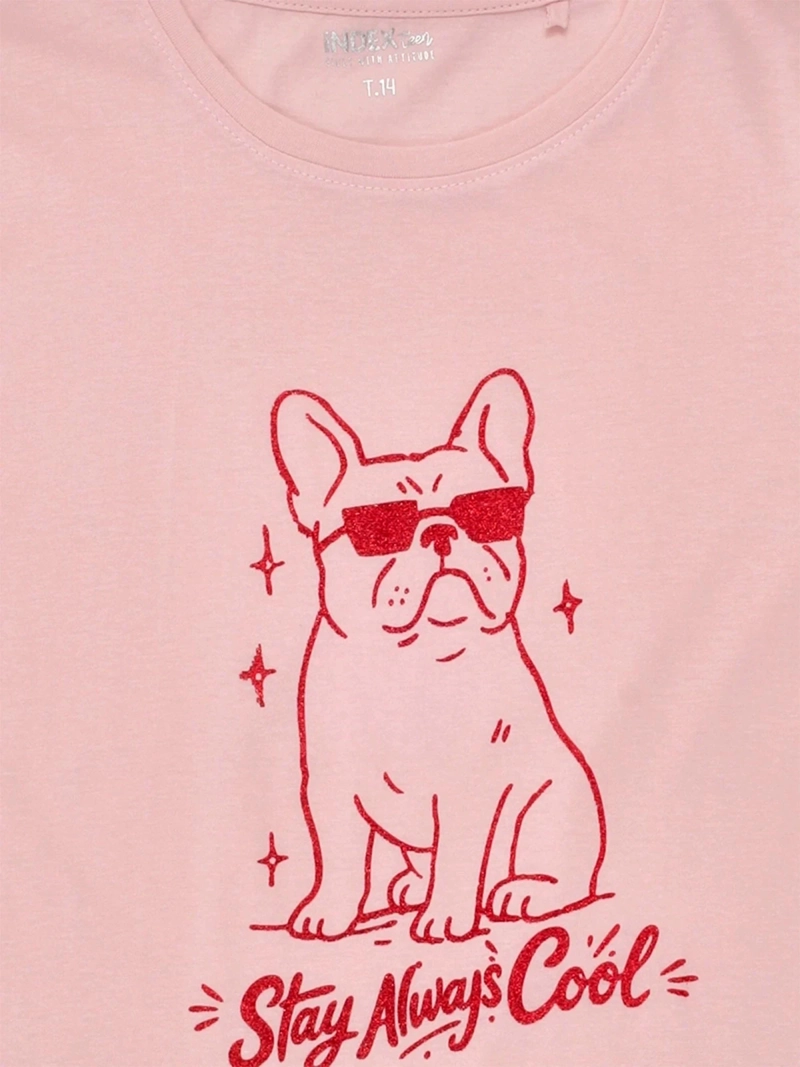 POLERA NIÑA INDEX TEEN ALGODÓN MANGA CORTA PRINT - 5