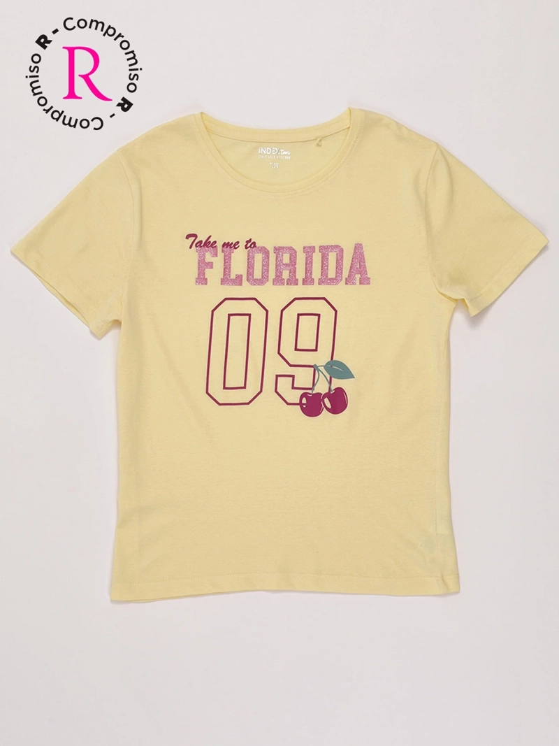 POLERA NIÑA INDEX TEEN ALGODÓN MANGA CORTA PRINT