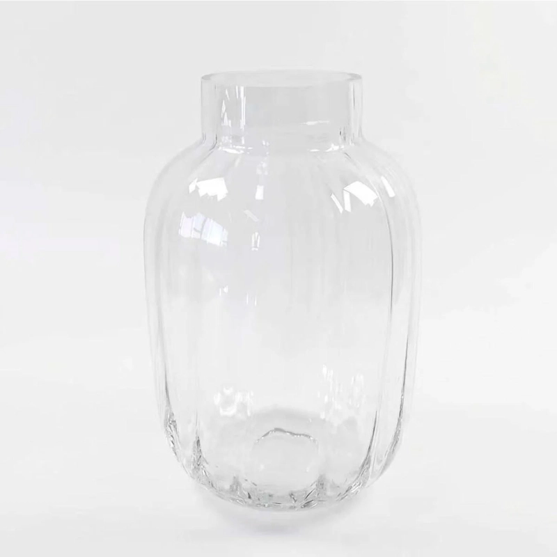 FLORERO RIPLEY HOME ACANALADO TRANSPARENTE