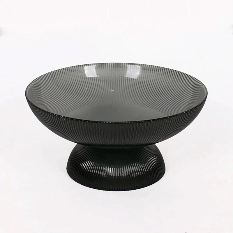 CENTRO DE MESA RIPLEY HOME ACANALADO NEGRO