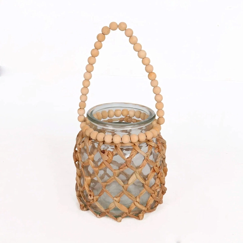 LAMPARÍN RIPLEY HOME VIDRIO RATTAN