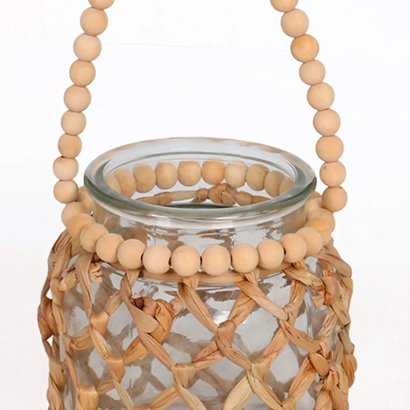 LAMPARÍN RIPLEY HOME VIDRIO RATTAN - 2