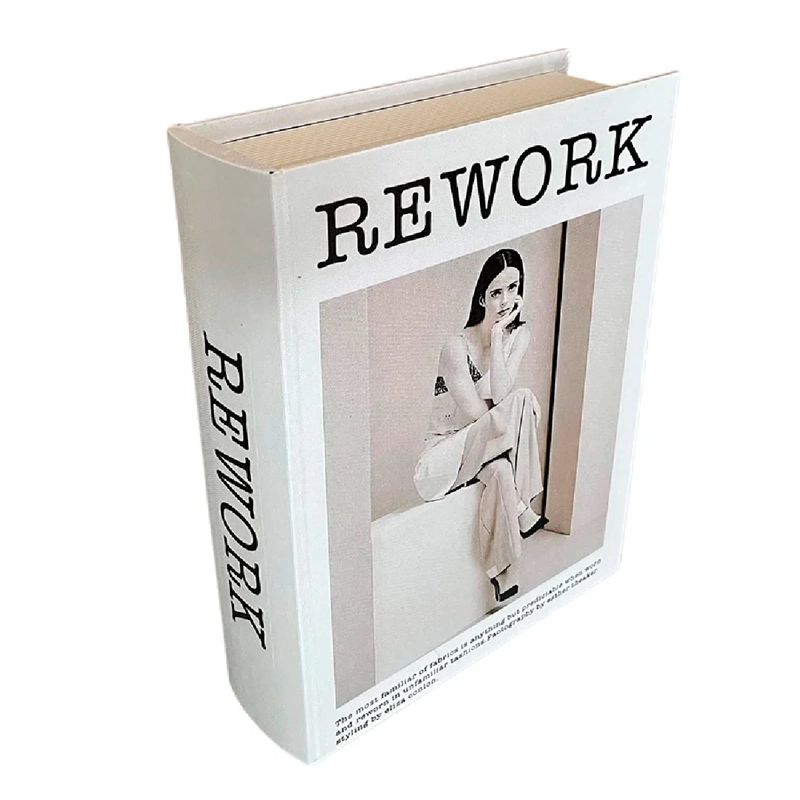 CAJA LIBRO L RIPLEY HOME BLACK AND WHITE - 1