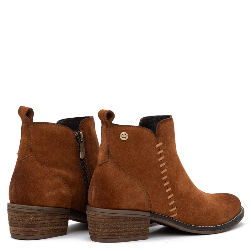 BOTINES MUJER GACEL CAFÉ GINA CUERO - 5