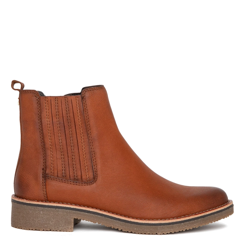 BOTINES MUJER GACEL CAFÉ NORA CUERO - 1