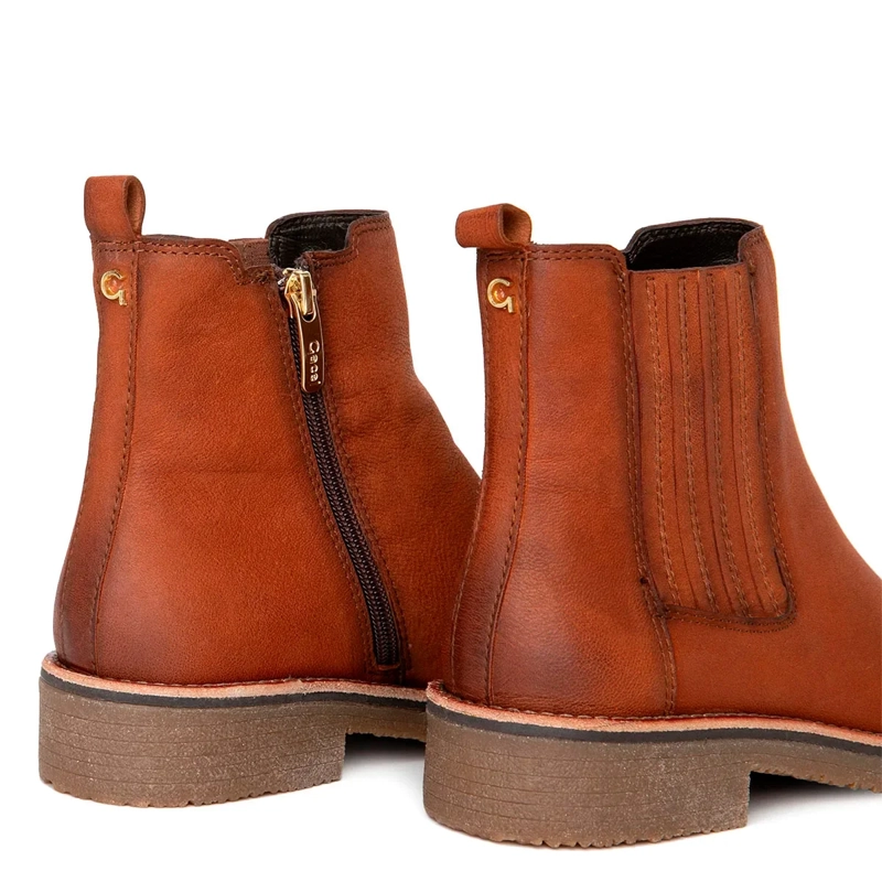 BOTINES MUJER GACEL CAFÉ NORA CUERO - 5