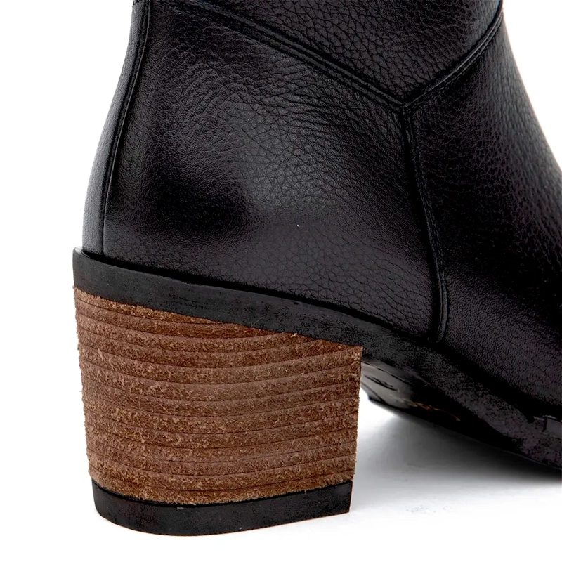 BOTINES MUJER GACEL NEGRO PIERA CUERO - 4