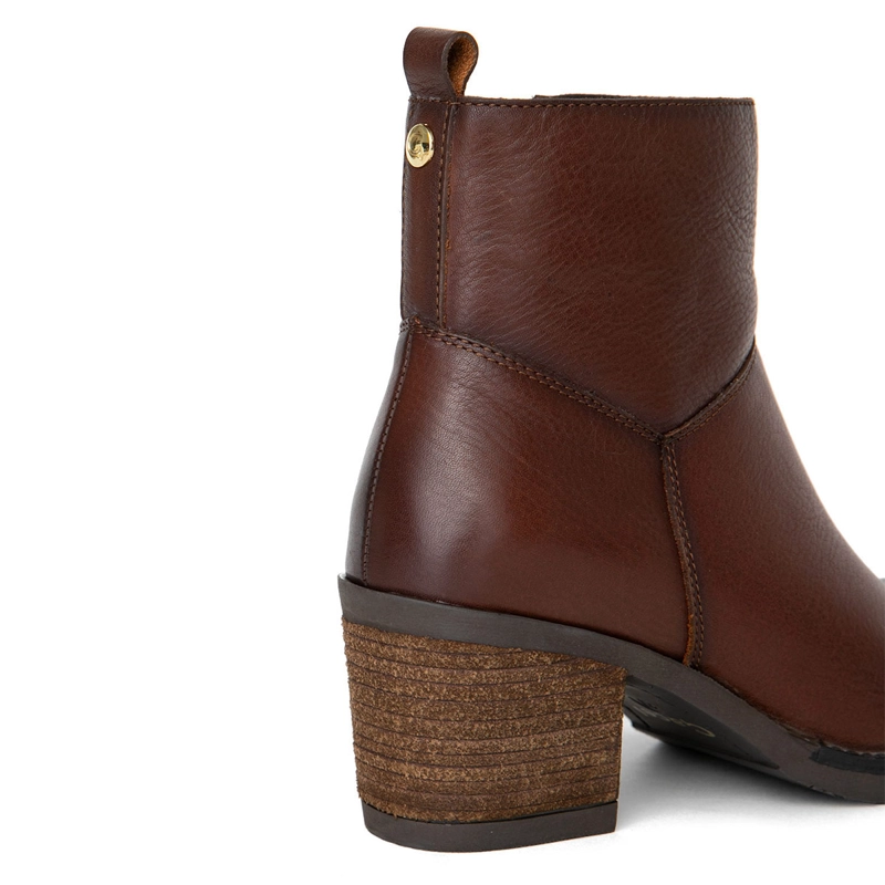BOTINES MUJER GACEL CHOCOLATE PIERA CUERO - 2