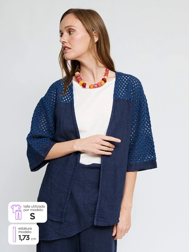 BLUSA MUJER TATIENNE LINO  - 1