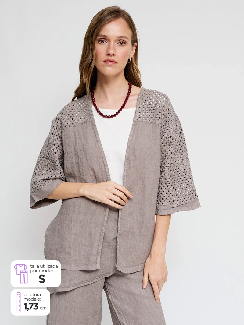 BLUSA MUJER TATIENNE LINO  - 1