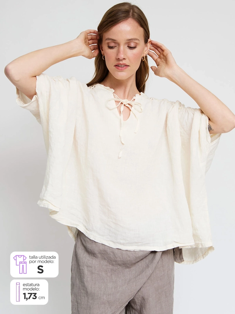 BLUSA MUJER TATIENNE LINO