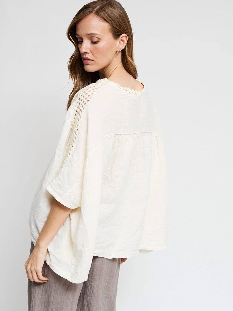 BLUSA MUJER TATIENNE LINO  - 2
