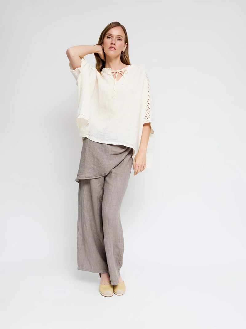 BLUSA MUJER TATIENNE LINO  - 4