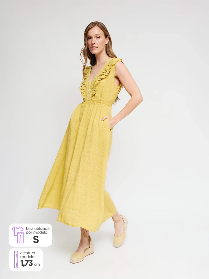 VESTIDO MUJER TATIENNE LINO