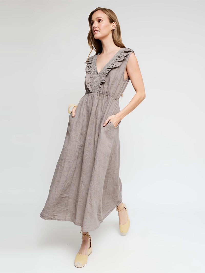 VESTIDO MUJER TATIENNE LINO  - 2