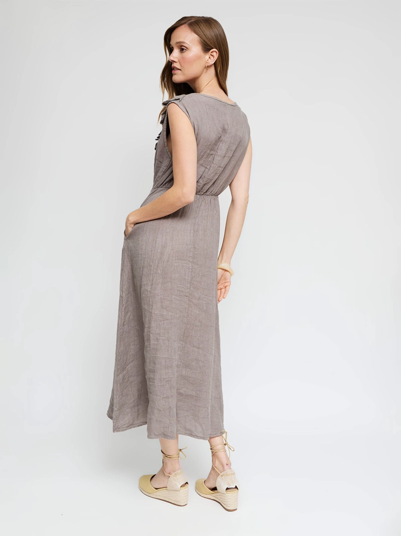 VESTIDO MUJER TATIENNE LINO  - 3