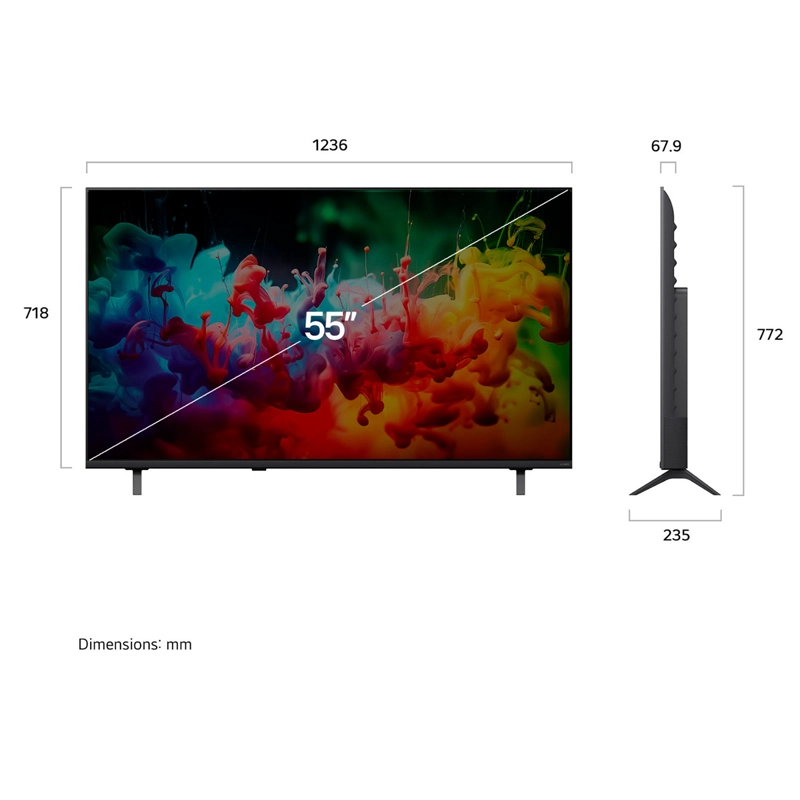 SMART TV LG QNED 4K UHD 55” 55QNED70BSA - 2