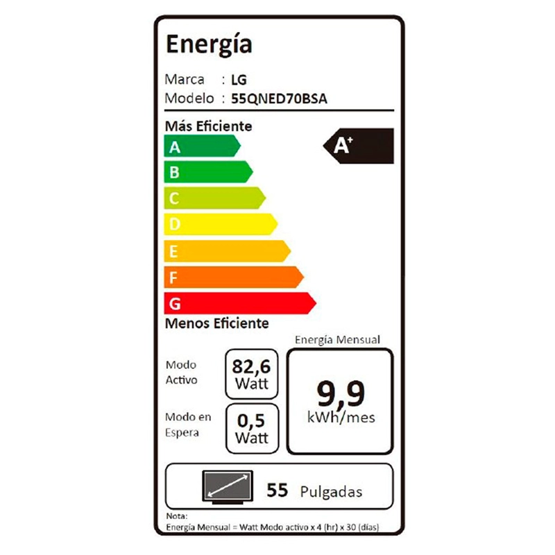 SMART TV LG QNED 4K UHD 55” 55QNED70BSA - 15