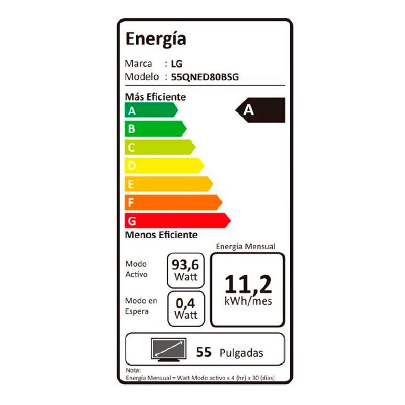 SMART TV LG QNED 4K UHD 55” 55QNED80BSG - 16