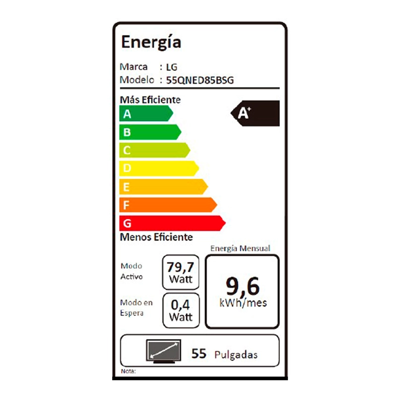 SMART TV LG QNED 4K UHD 55” 55QNED85BSG - 15