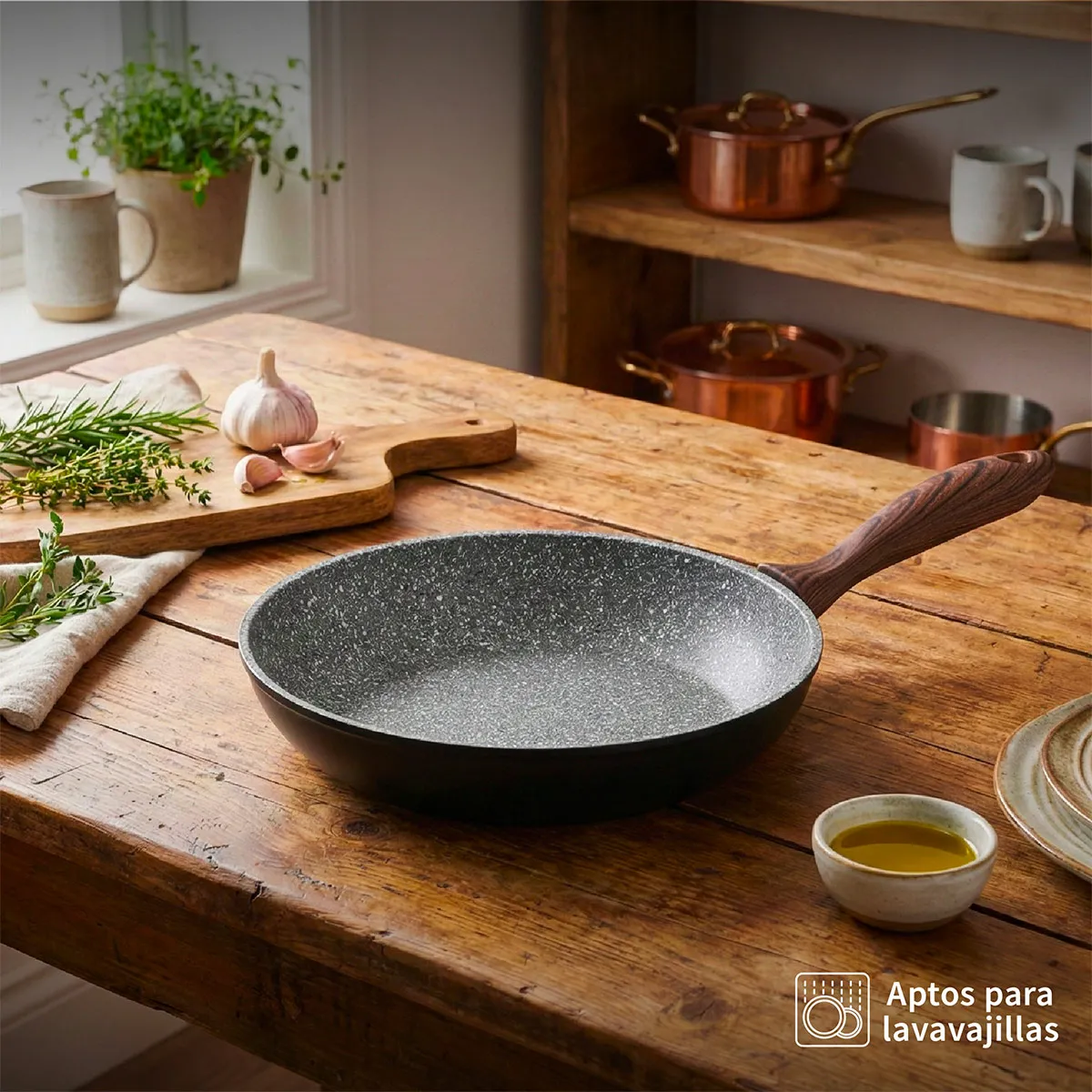 BATERÍA DE COCINA SIMPLIT OREGON ANTIADHERENTE 5 PIEZAS NEGRO - 4