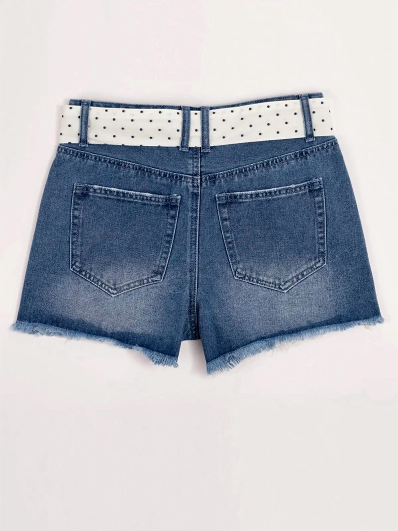 SHORT NIÑA INDEX TEEN ALGODÓN ROTURAS - 4