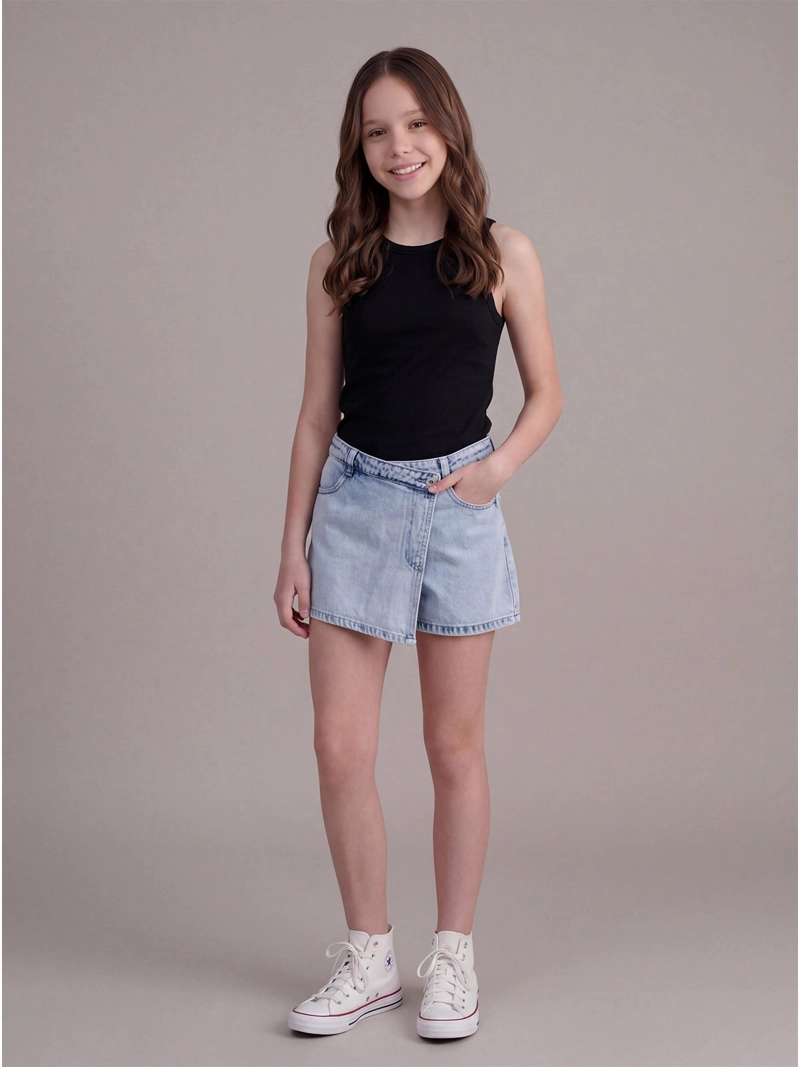 FALDA SHORT NIÑA INDEX TEEN ALGODÓN DENIM