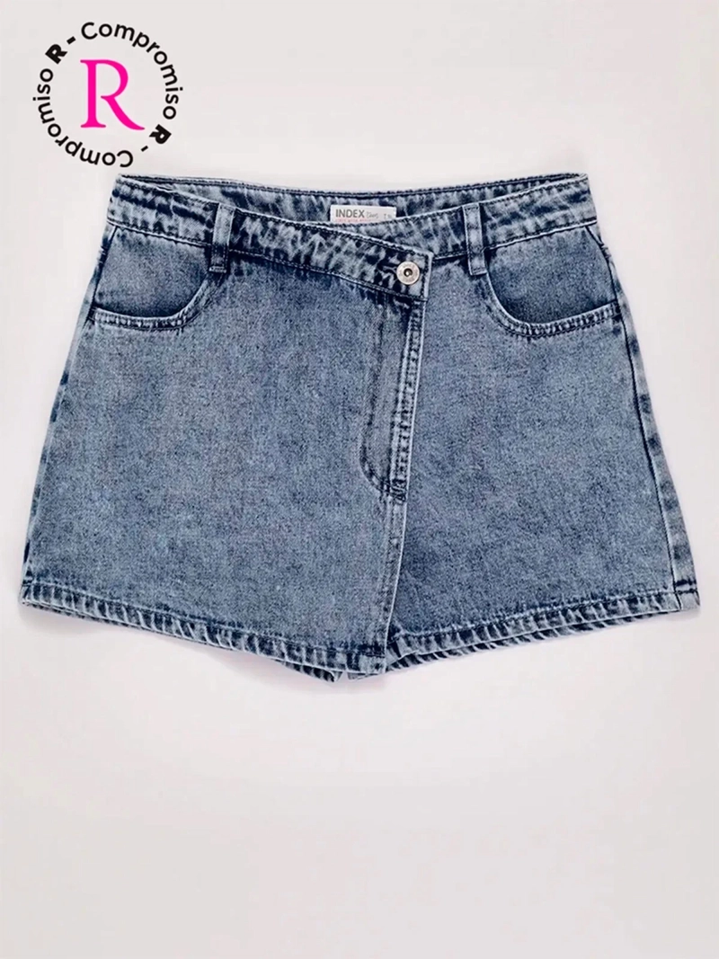 FALDA SHORT NIÑA INDEX TEEN ALGODÓN DENIM - 3