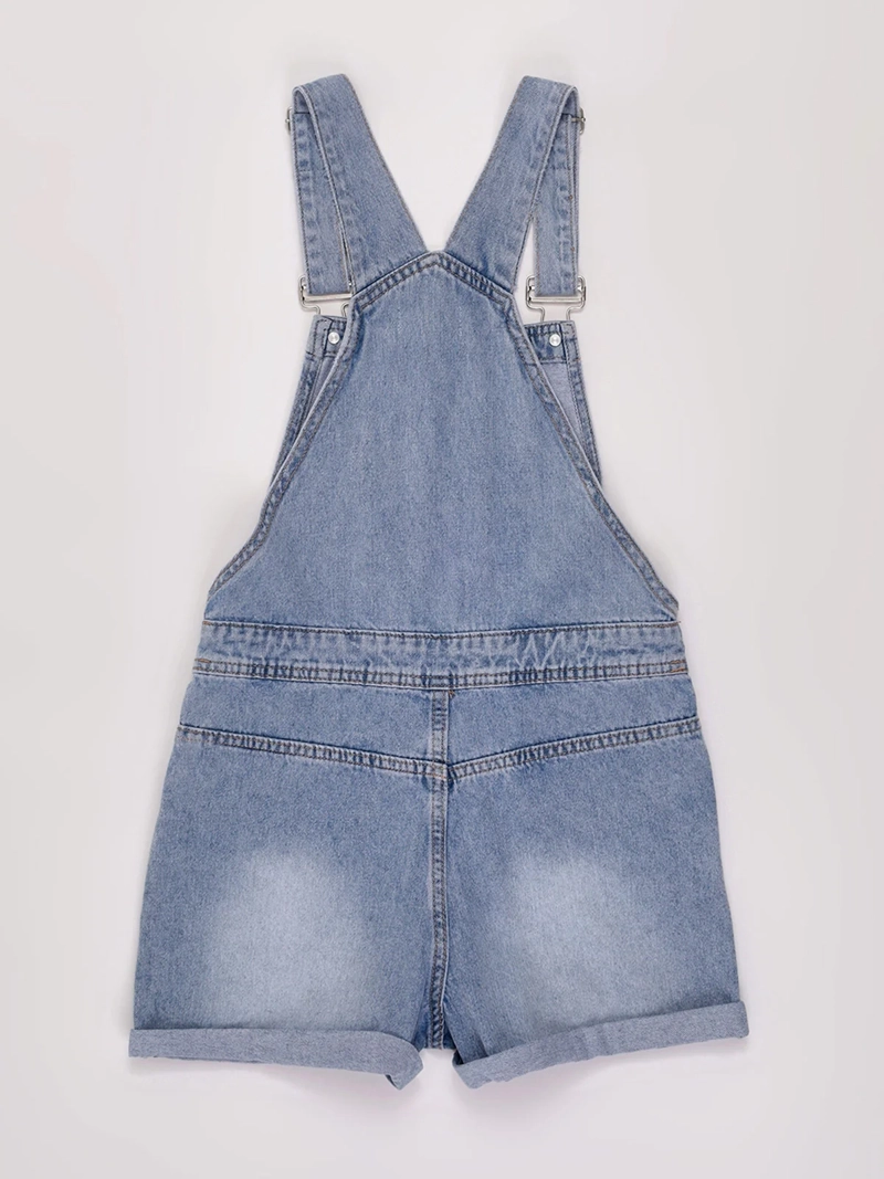 JARDINERA NIÑA INDEX TEEN ALGODÓN CORTA DENIM RASGADO - 2