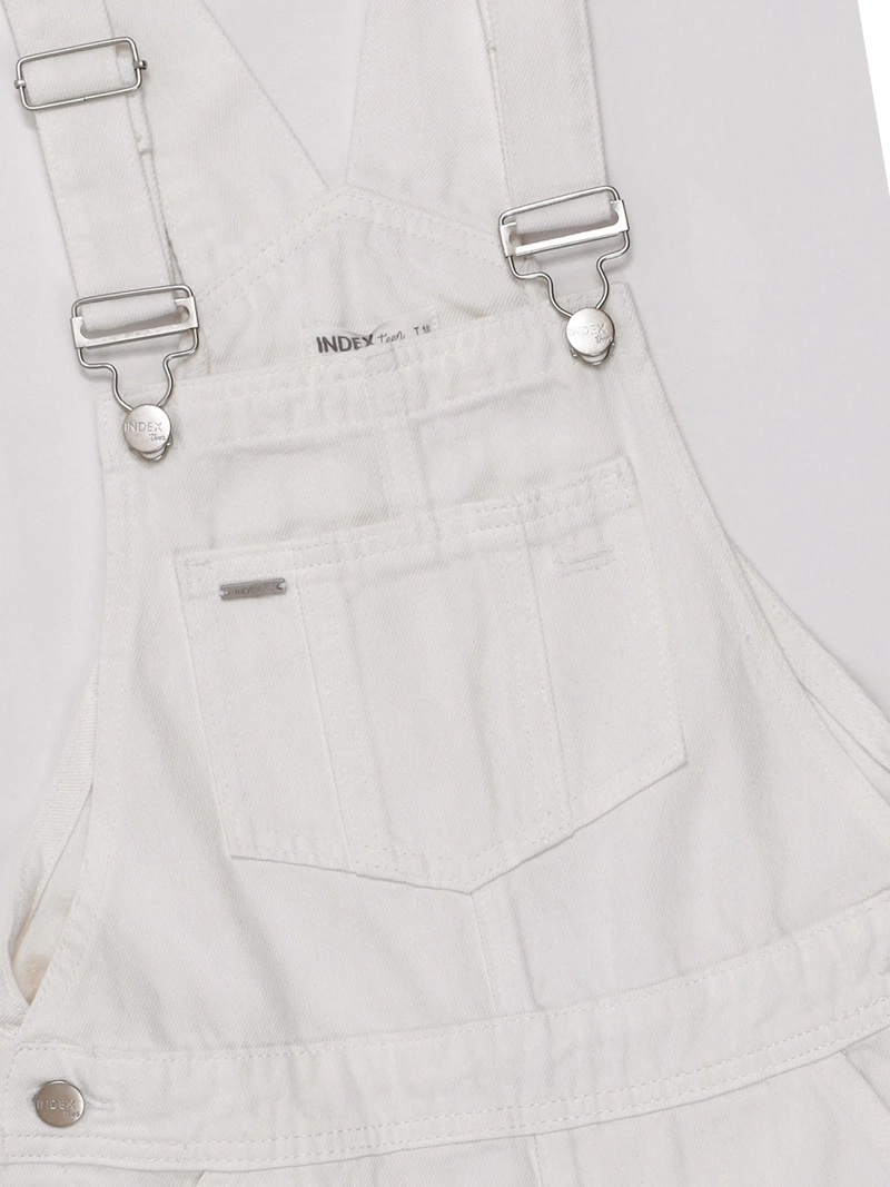 JARDINERA NIÑA INDEX TEEN ALGODÓN CORTA DENIM RASGADO - 3