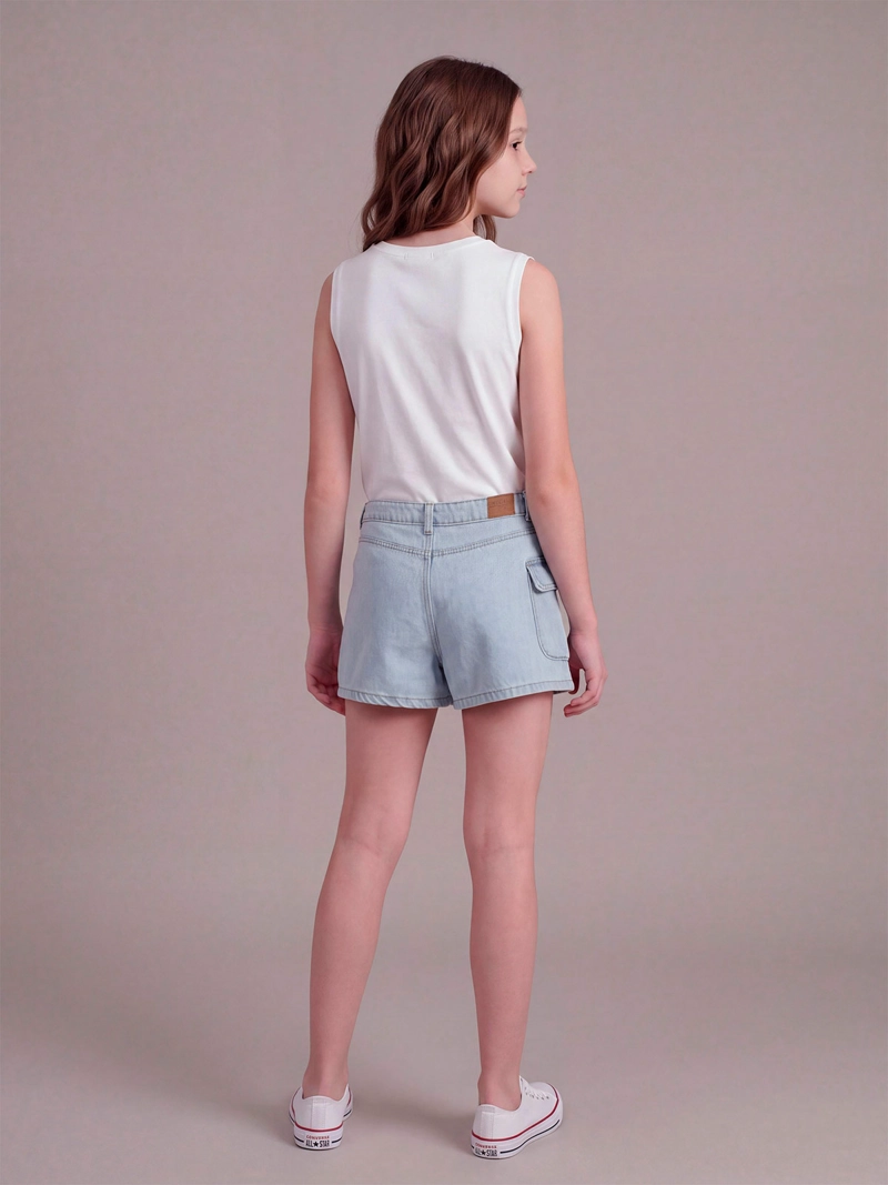 FALDA SHORT NIÑA INDEX TEEN ALGODÓN CARGO - 2