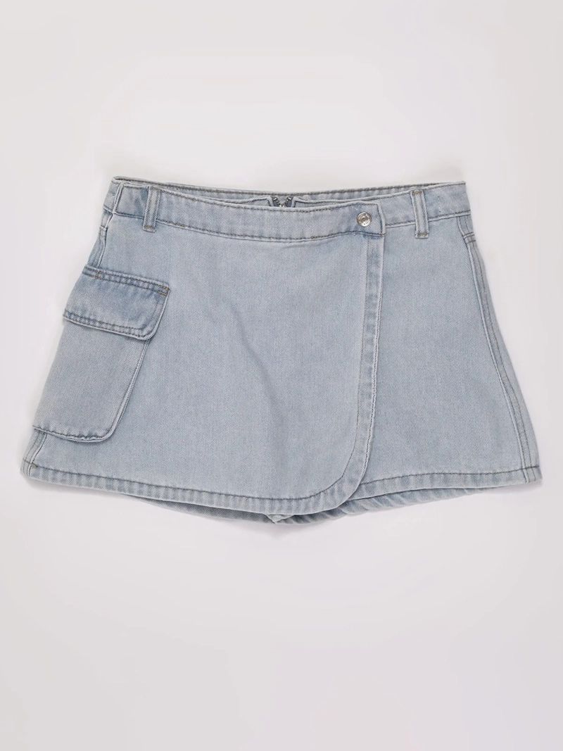 FALDA SHORT NIÑA INDEX TEEN ALGODÓN CARGO - 1