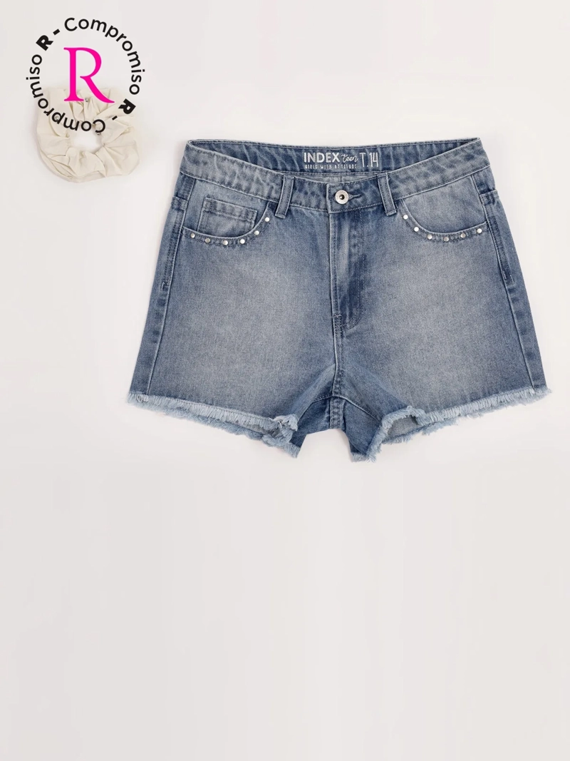 SHORT NIÑA INDEX TEEN ALGODÓN TACHAS