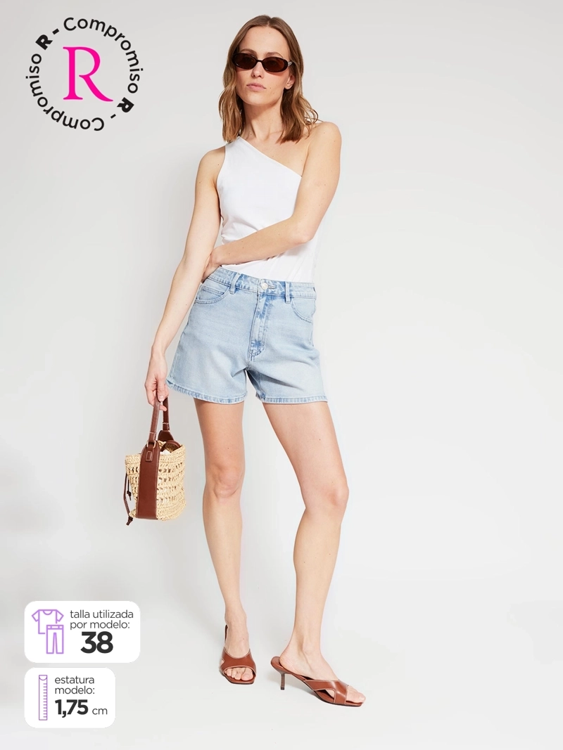 SHORT MUJER MARQUIS ALGODÓN DENIM - 1